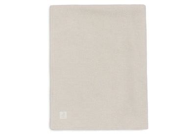 Jollein - Deken Wieg 75 x 100 cm Basic Knit Velvet | Oatmeal