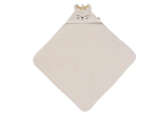 Jollein - Badcape 75 x 75 cm Cat Charlie | Badstof