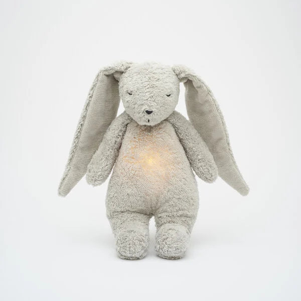 Knuffel The Humming Bunny Licht + Geluid 2.0 Gray Natur