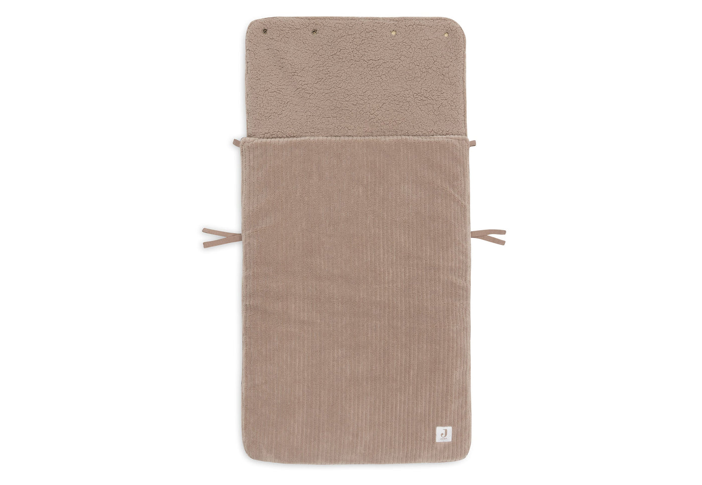 Jollein - Voetenzak Groep 0+ Cloudy Rib | Milky Coffee