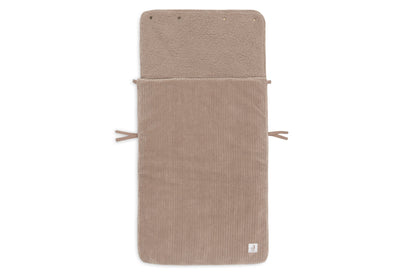 Jollein - Voetenzak Groep 0+ Cloudy Rib | Milky Coffee