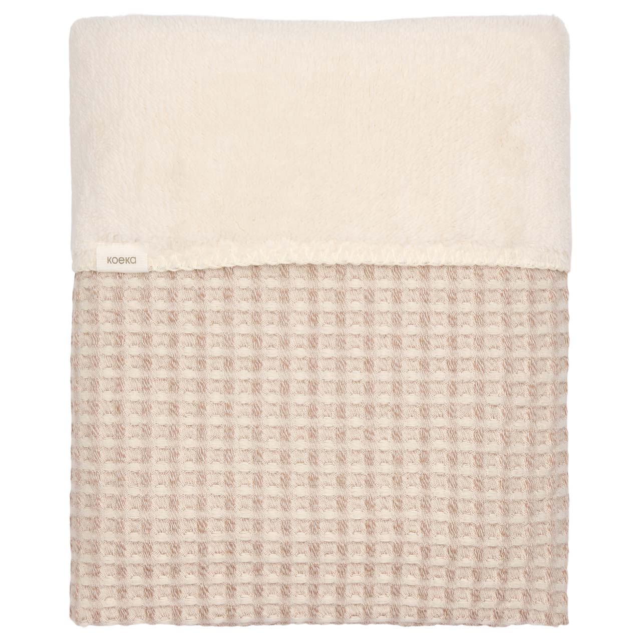 Koeka - Deken Ledikant Cotton Fleece Wafel Amsterdam 100 x 150 cm | Crumble