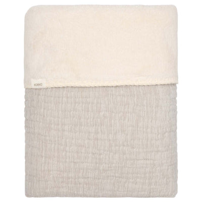 Koeka - Wiegdeken Teddy Rivoli 75 x 100 cm | Stone