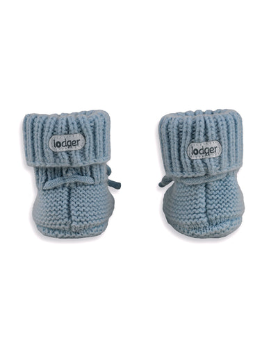 Lodger - Slofjes Baby Slipper Merino Wol | Blauw
