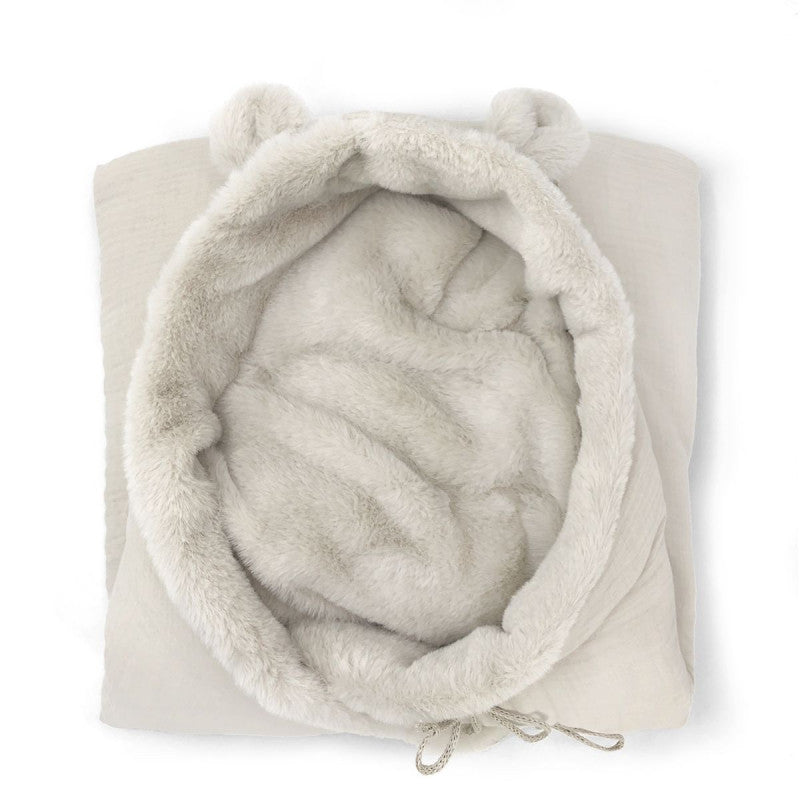 Babyshower - Wikkeldeken Angel Teddy Soft Cloud Powder