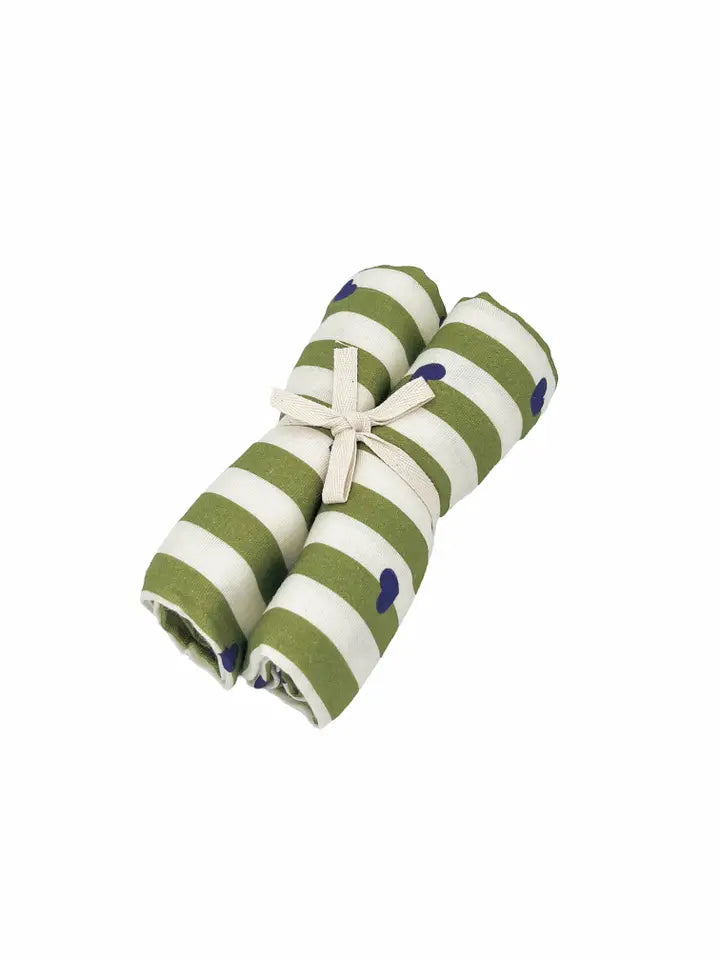 Milinane - Set Tetradoeken 70 x 70 cm Gaspard Stripe Love