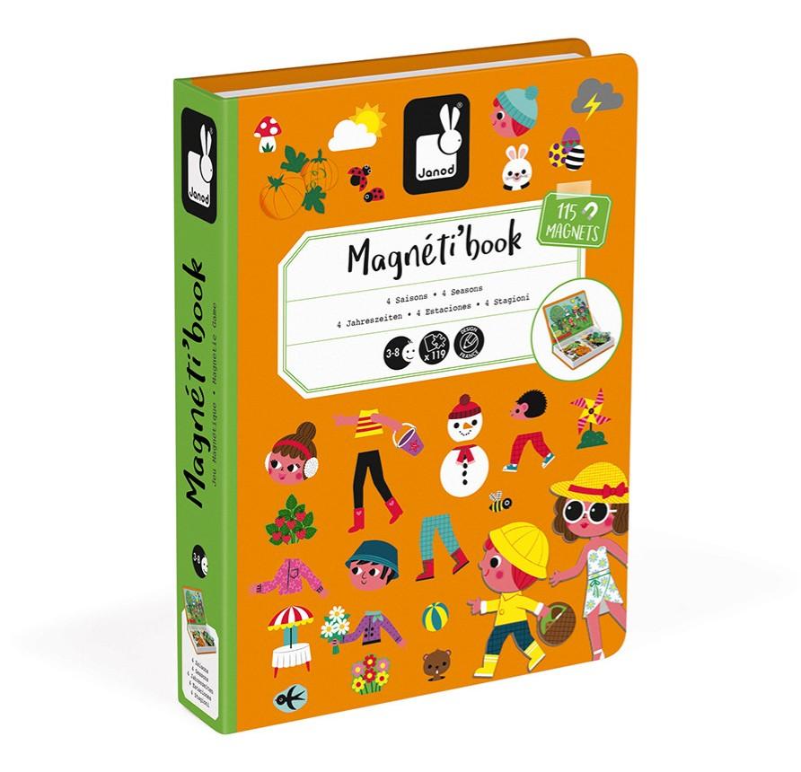 Janod - Magneetboek Magneti'Book 4 Seasons | Creatief Magneetspel
