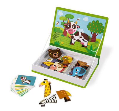 Janod - Magneetboek Magneti'Book Animals | Dieren Combinatiespel