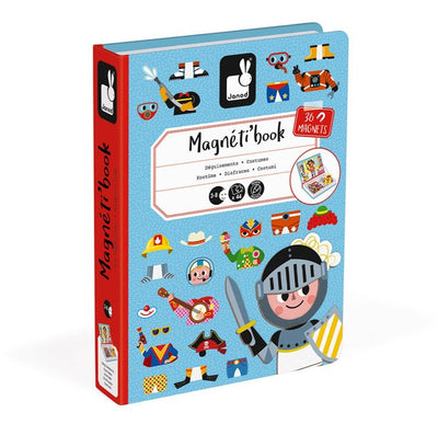 Janod - Magneetboek Magneti'Book Boy's Costumes | Verkleden en Combineren