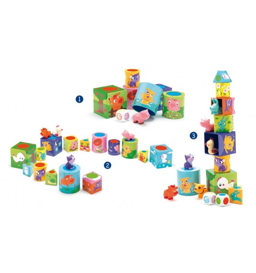 Djeco - Spel Ludanimo | 3-in-1 spelset