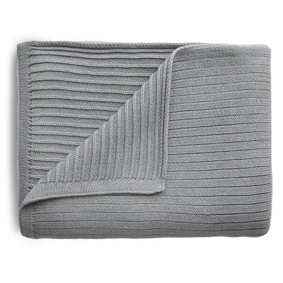 Deken Ribbed Gray Melange