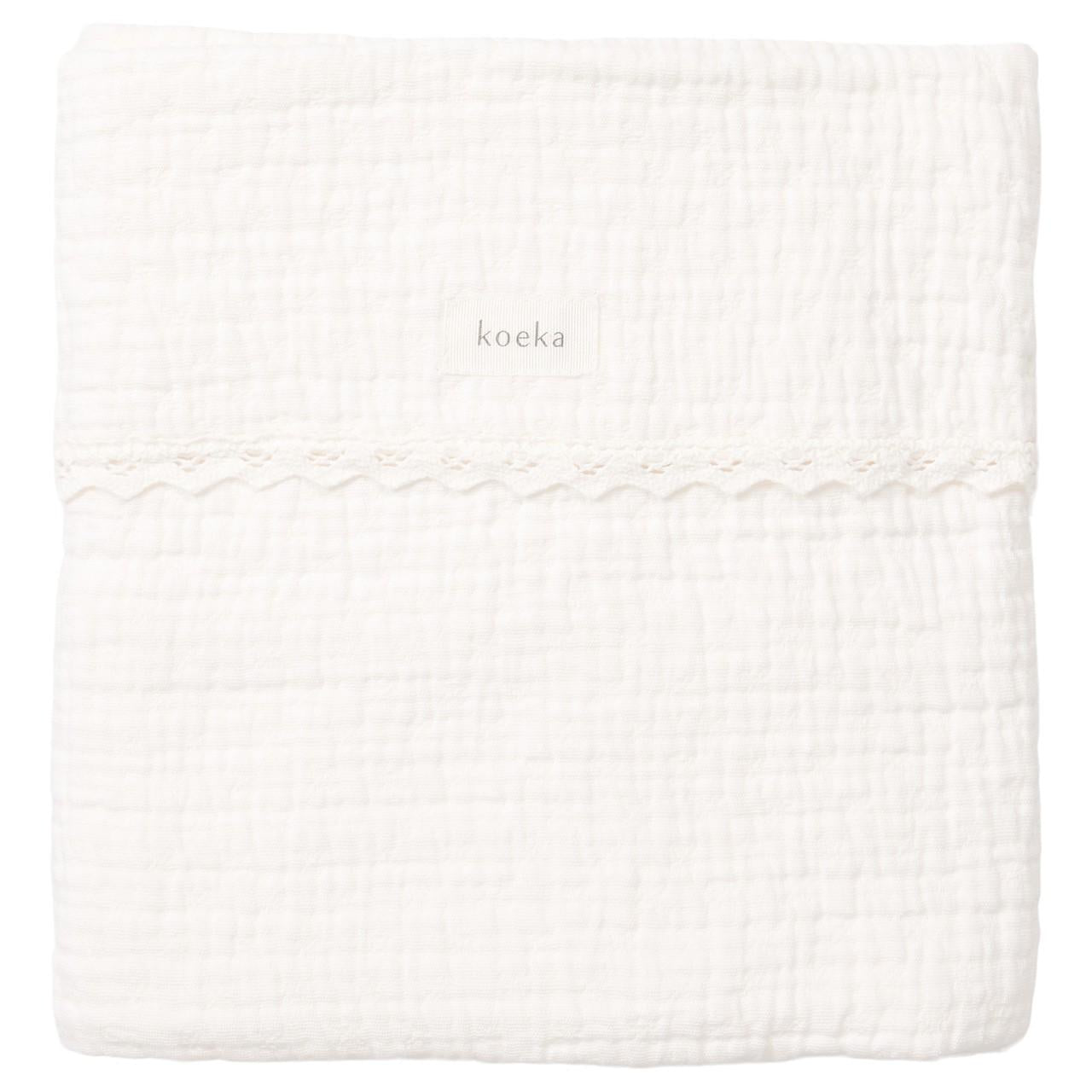Deken Wieg 75 x 100 cm Elba Lace Milky