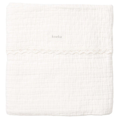 Deken Wieg 75 x 100 cm Elba Lace Milky
