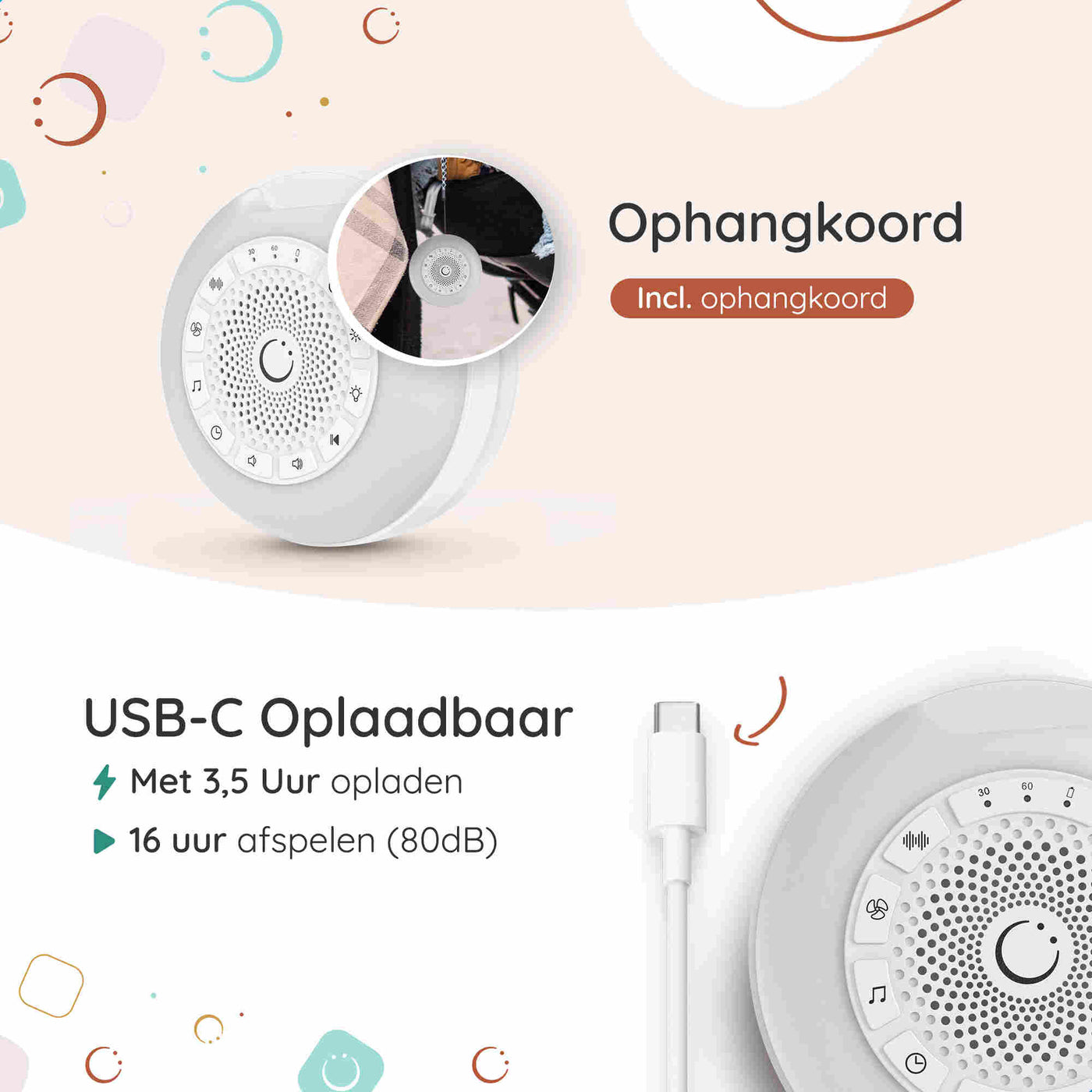 Numsy - White Noise Mini | Wit