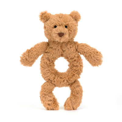 Jellycat - Rammelaar Ring Bartholomew Bear | Brown