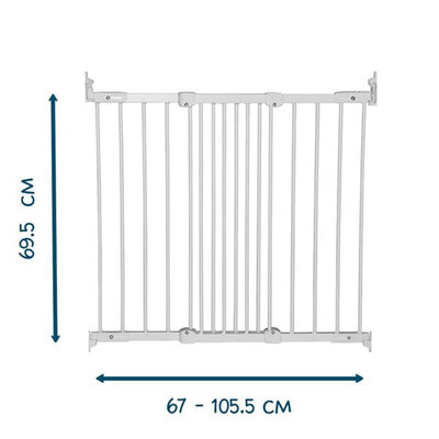 BabyDan - Deurhekje Ebba 67 - 105.5 cm | Wit