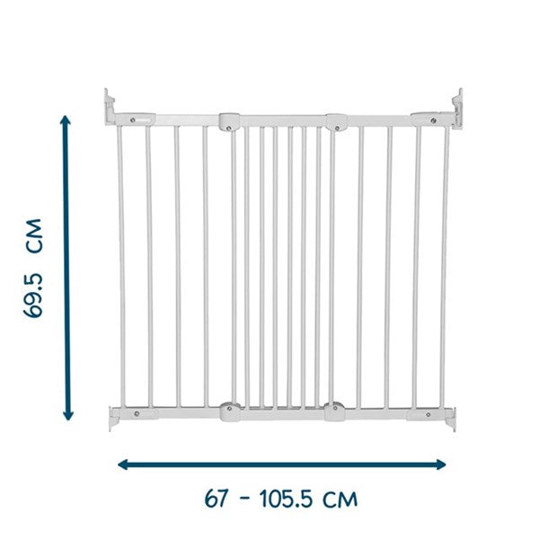 BabyDan - Deurhekje Ebba 67 - 105.5 cm | Wit