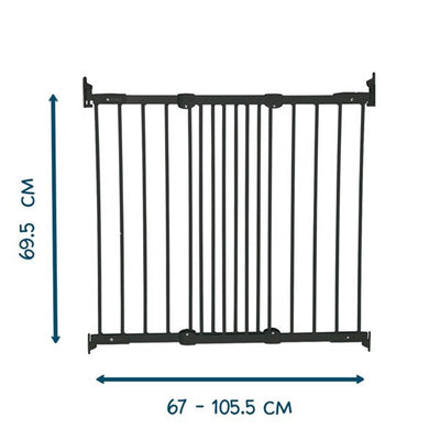 BabyDan - Deurhekje Ebba 67 - 105.5 cm | Zwart