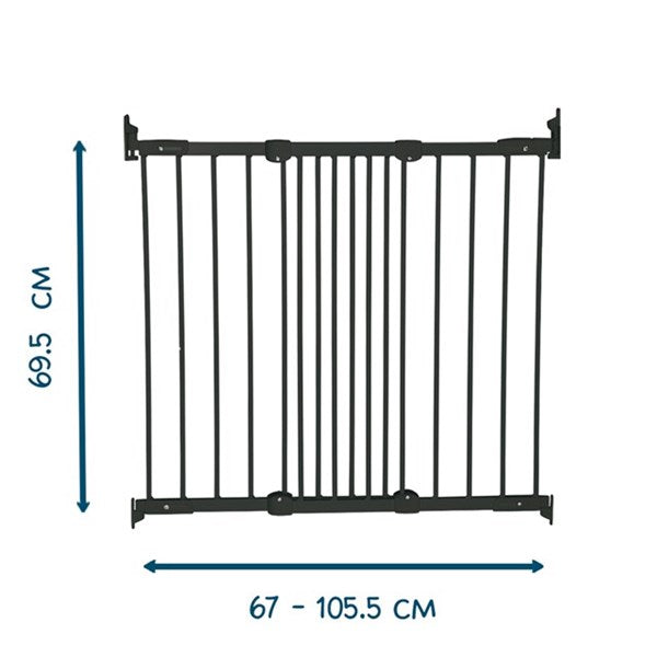 BabyDan - Deurhekje Ebba 67 - 105.5 cm | Zwart