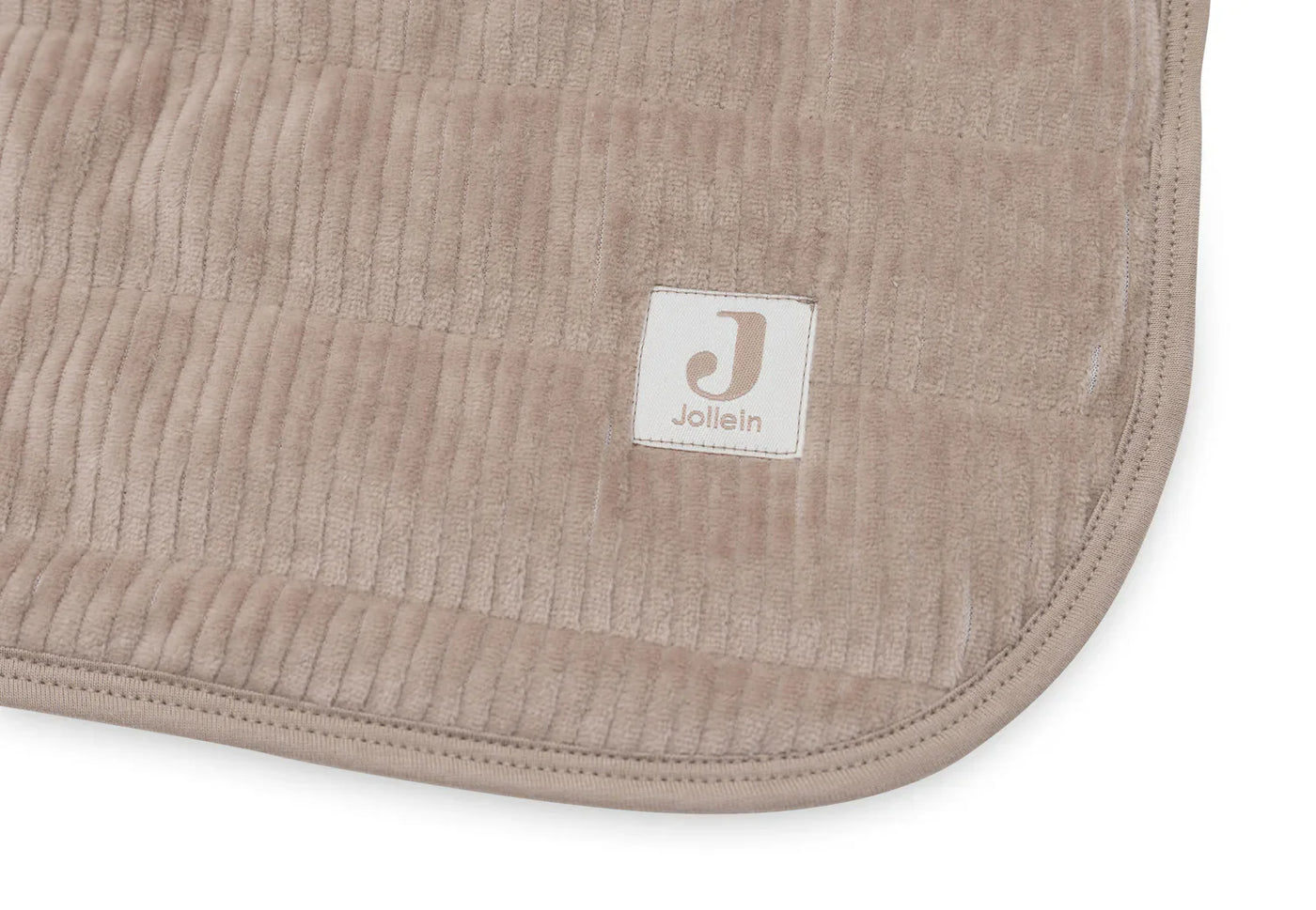 Jollein - Deken Wieg 75 x 100 cm Velvet Rib | Milky Coffee