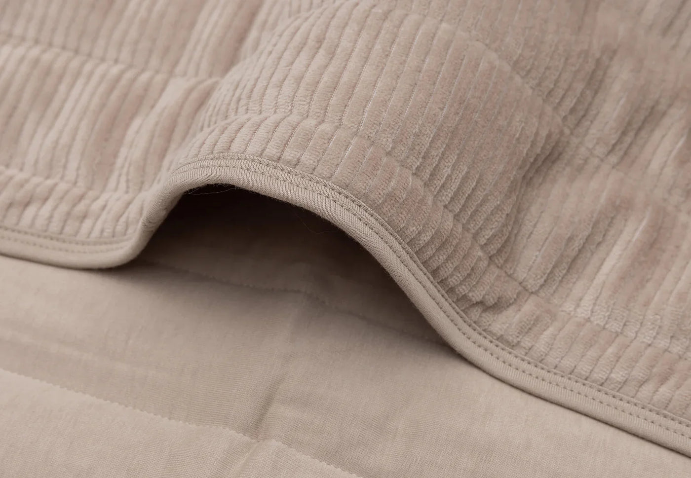 Jollein - Deken Wieg 75 x 100 cm Velvet Rib | Milky Coffee
