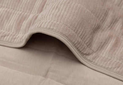 Jollein - Deken Wieg 75 x 100 cm Velvet Rib | Milky Coffee