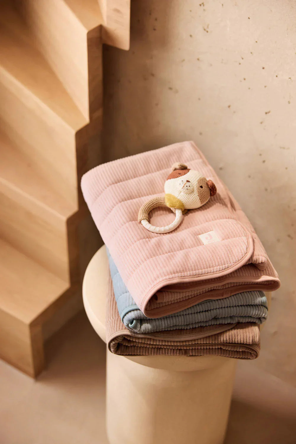 Jollein - Deken Wieg 75 x 100 cm Velvet Rib | Wild Rose