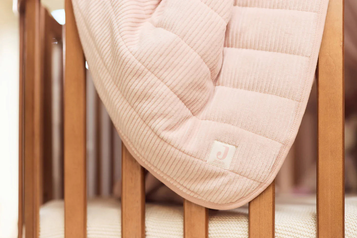 Jollein - Deken Wieg 75 x 100 cm Velvet Rib | Wild Rose
