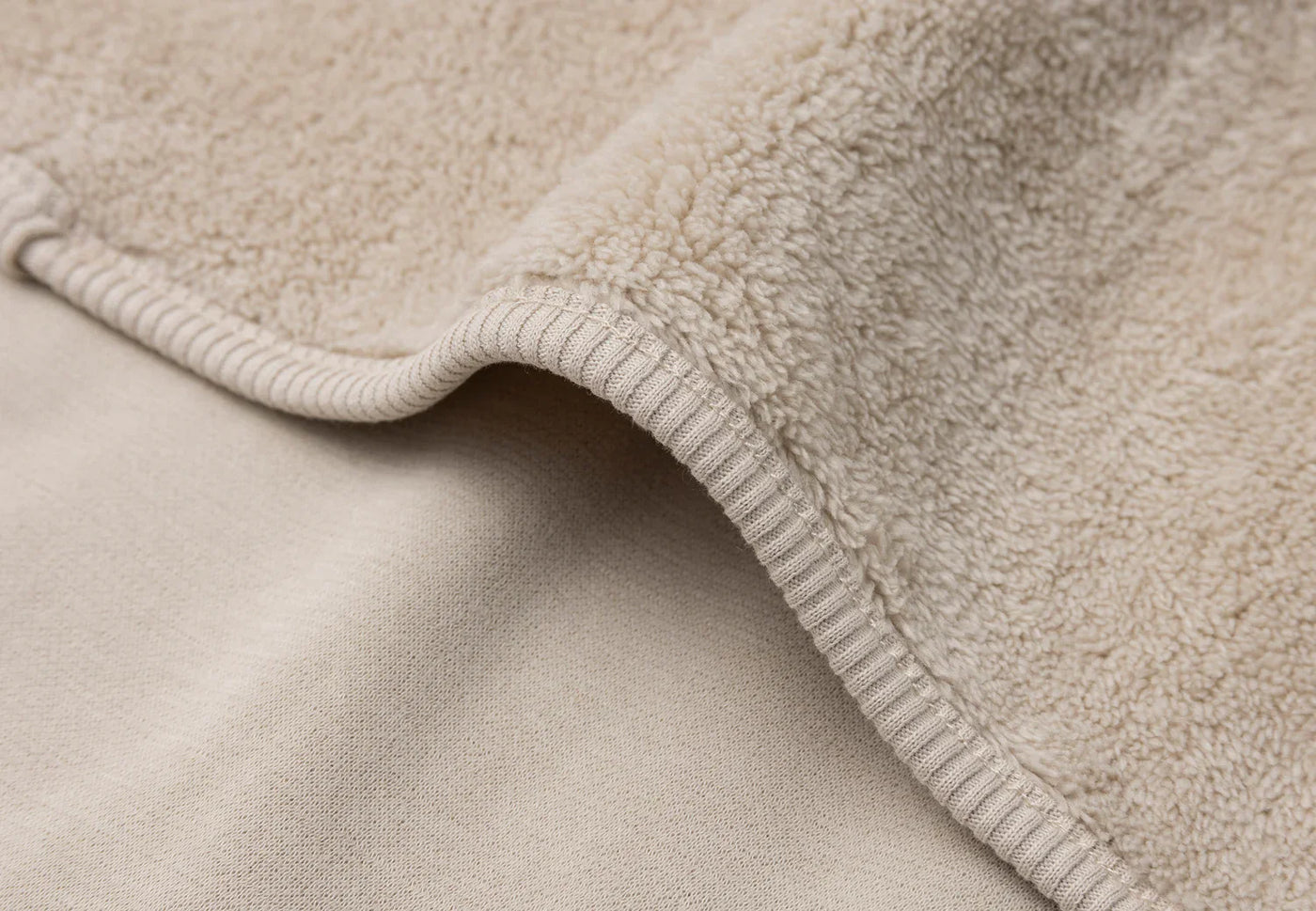 Jollein - Deken Wieg 75 x 100 cm Basic Jersey Sherpa | Warm Sand