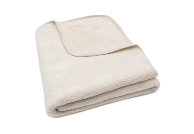Jollein - Deken Ledikant 100 x 150 cm Basic Jersey Sherpa | Oatmeal