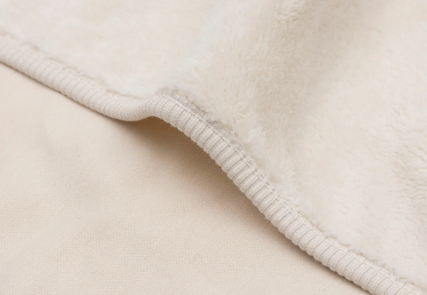 Jollein - Deken Ledikant 100 x 150 cm Basic Jersey Sherpa | Oatmeal