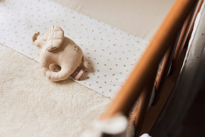 Jollein - Deken Ledikant 100 x 150 cm Basic Jersey Sherpa | Oatmeal