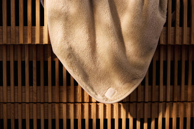 Jollein - Deken Ledikant 100 x 150 cm Basic Jersey Sherpa | Warm Sand