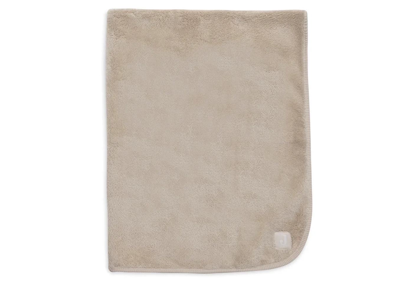 Jollein - Deken Ledikant 100 x 150 cm Basic Jersey Sherpa | Warm Sand