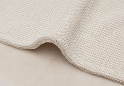 Jollein - Deken Wieg 75 x 100 cm Basic Knit Velvet | Oatmeal