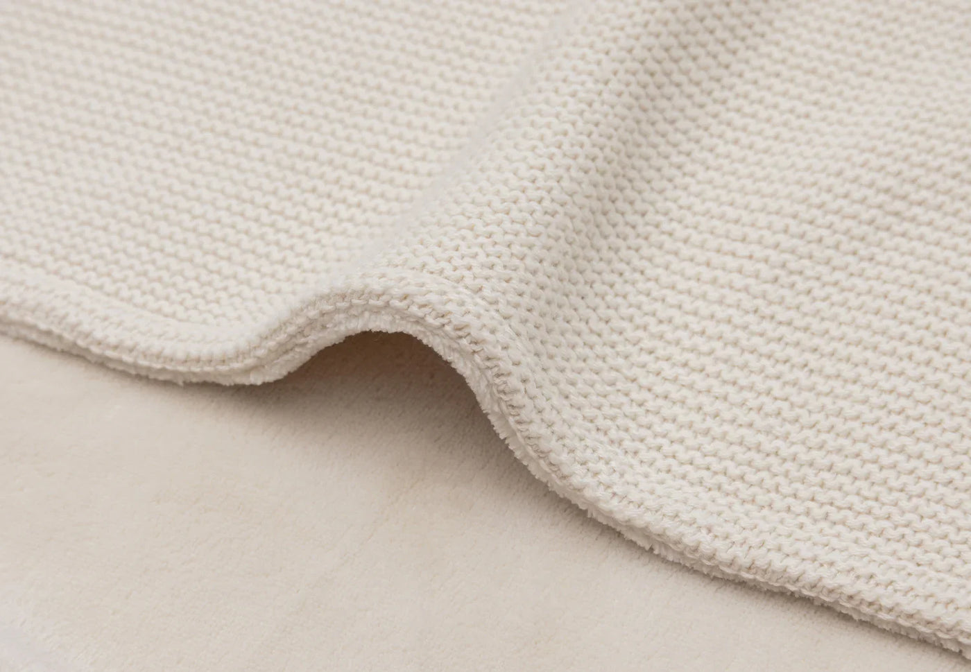 Jollein - Deken Wieg 75 x 100 cm Basic Knit Velvet | Oatmeal