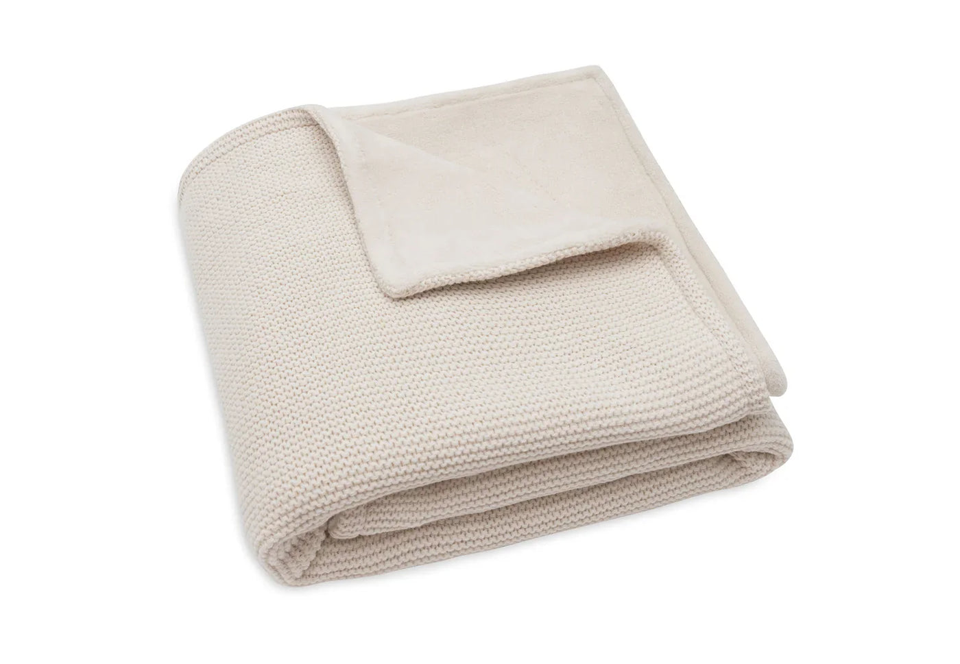 Jollein - Deken Wieg 75 x 100 cm Basic Knit Velvet | Oatmeal