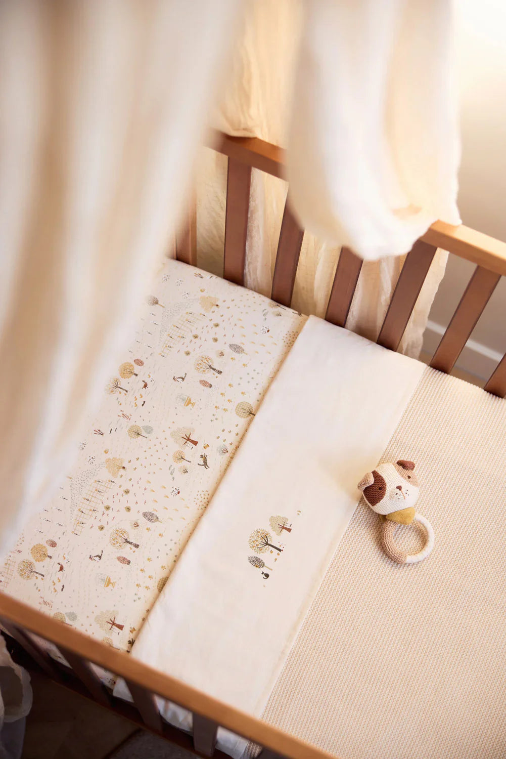 Jollein - Deken Wieg 75 x 100 cm Basic Knit Velvet | Oatmeal