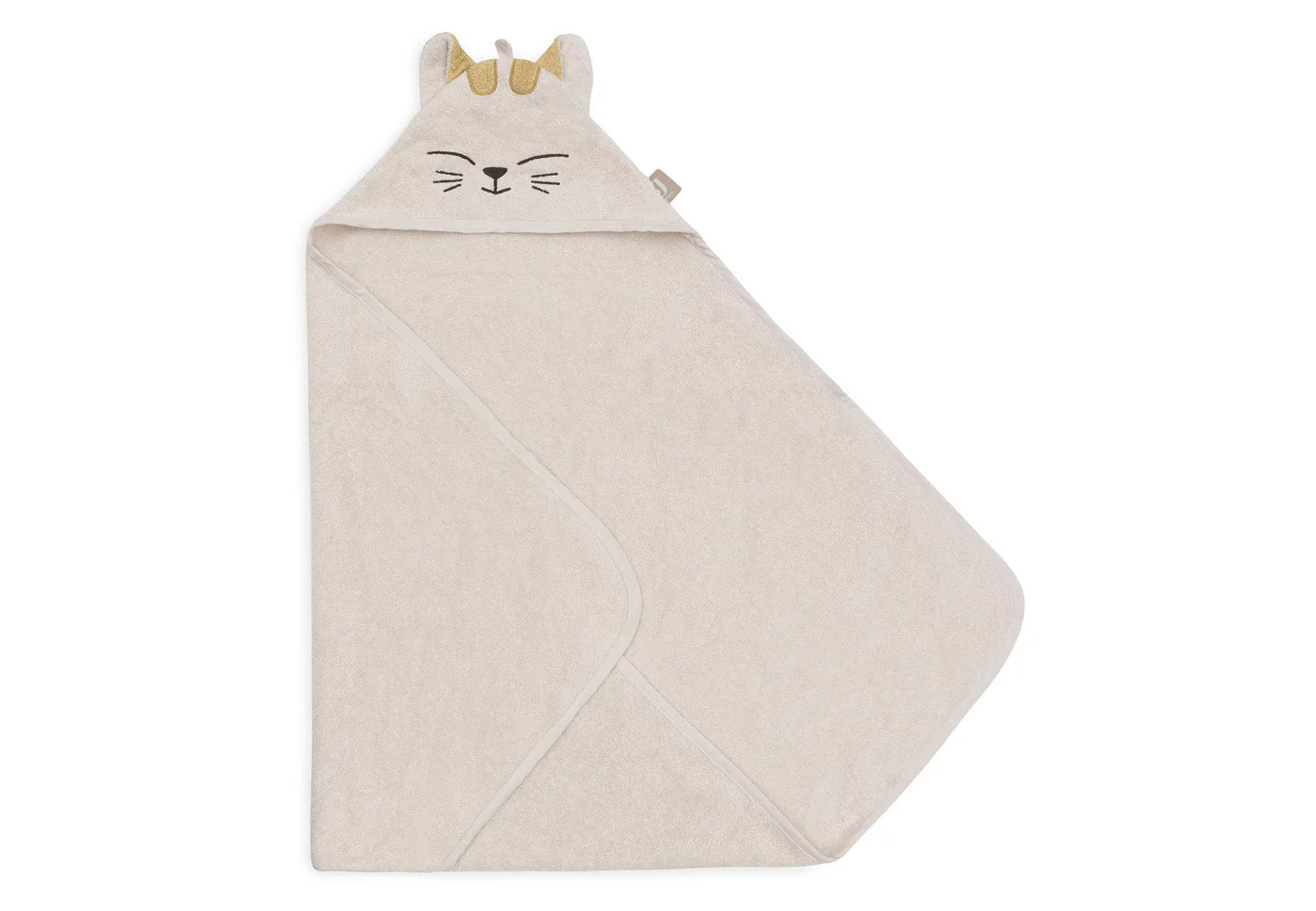 Jollein - Badcape 75 x 75 cm Cat Charlie | Badstof