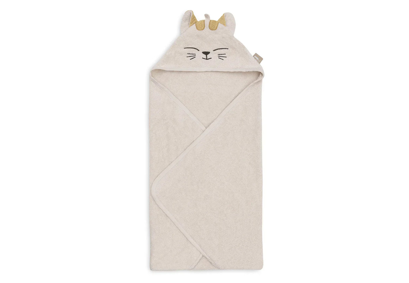 Jollein - Badcape 75 x 75 cm Cat Charlie | Badstof