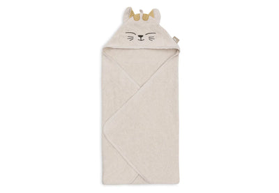 Jollein - Badcape 75 x 75 cm Cat Charlie | Badstof
