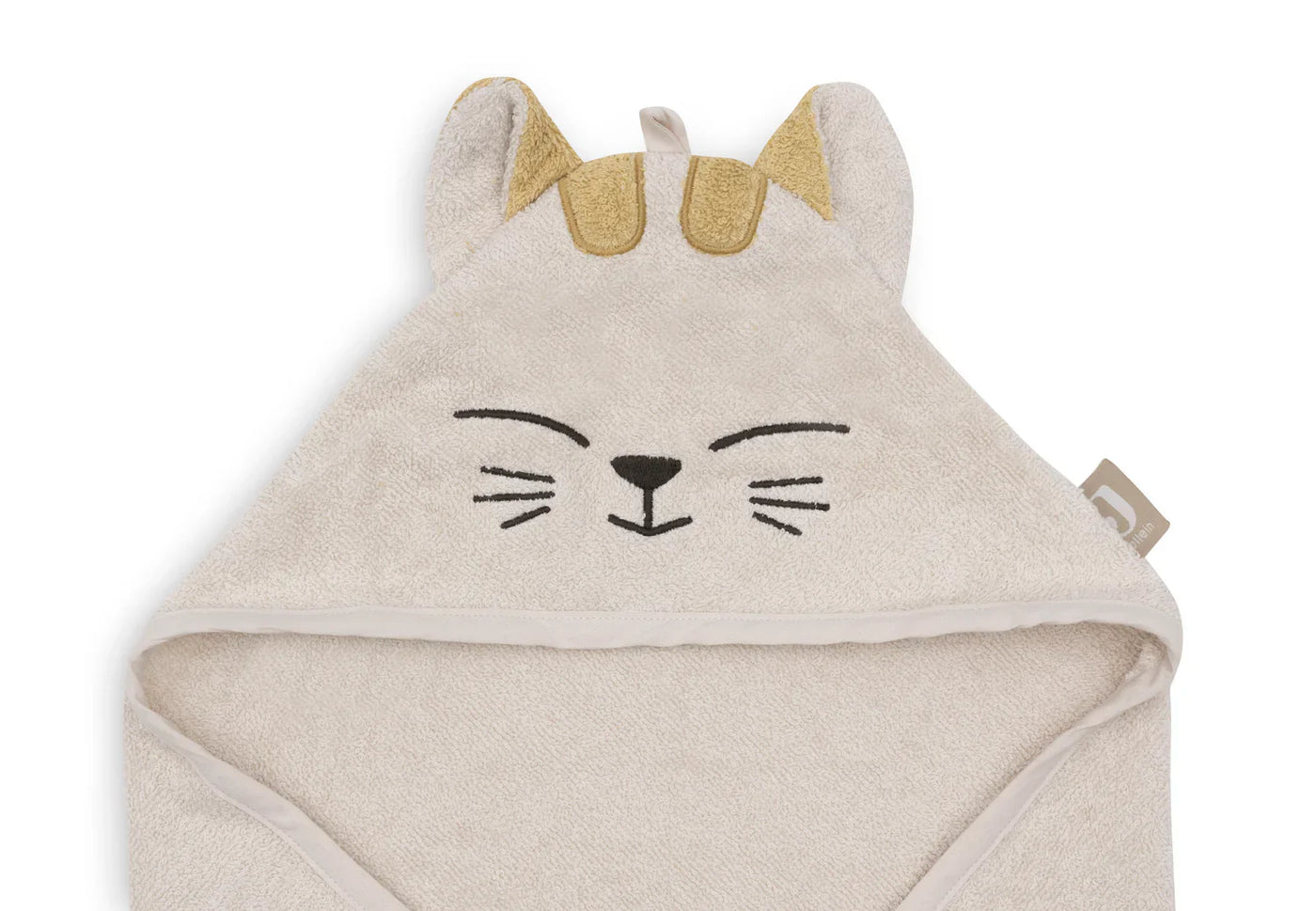 Jollein - Badcape 75 x 75 cm Cat Charlie | Badstof