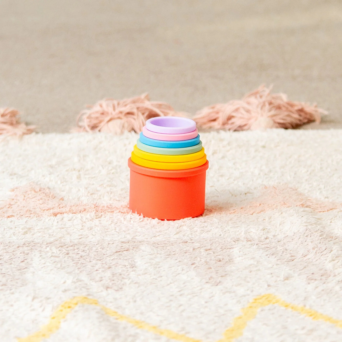 Tickit - Ronde Stapelbekers Silisoft | Regenboogkleuren