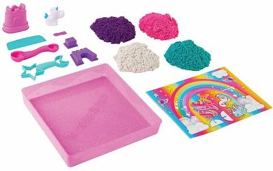 Kinetic Sand - Dynamisch Zand Eenhoorn Koninkrijk Shimmer | Regenboogzand