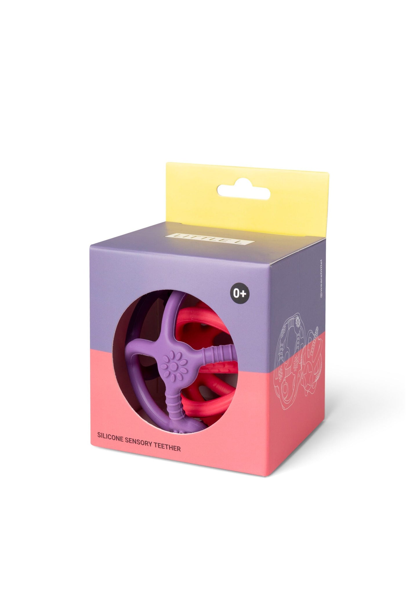 Little L - Sensorische Ballen Set van 2 | Rood Paars