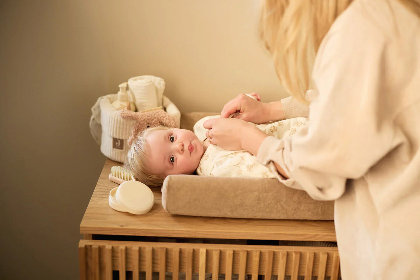 Jollein - Commodemandje Cloudy Rib Small | Oatmeal