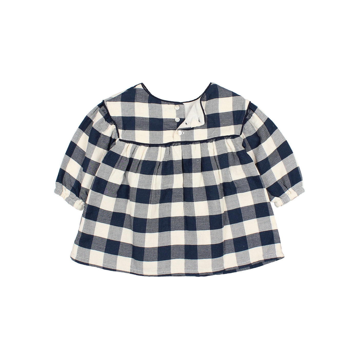 Búho - Jurk Baby Gingham Navy