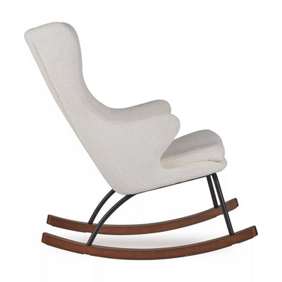 Quax Schommelstoel Adult De Luxe Teddy Sheep Ecru | Ultiem Comfort & Elegante Stijl