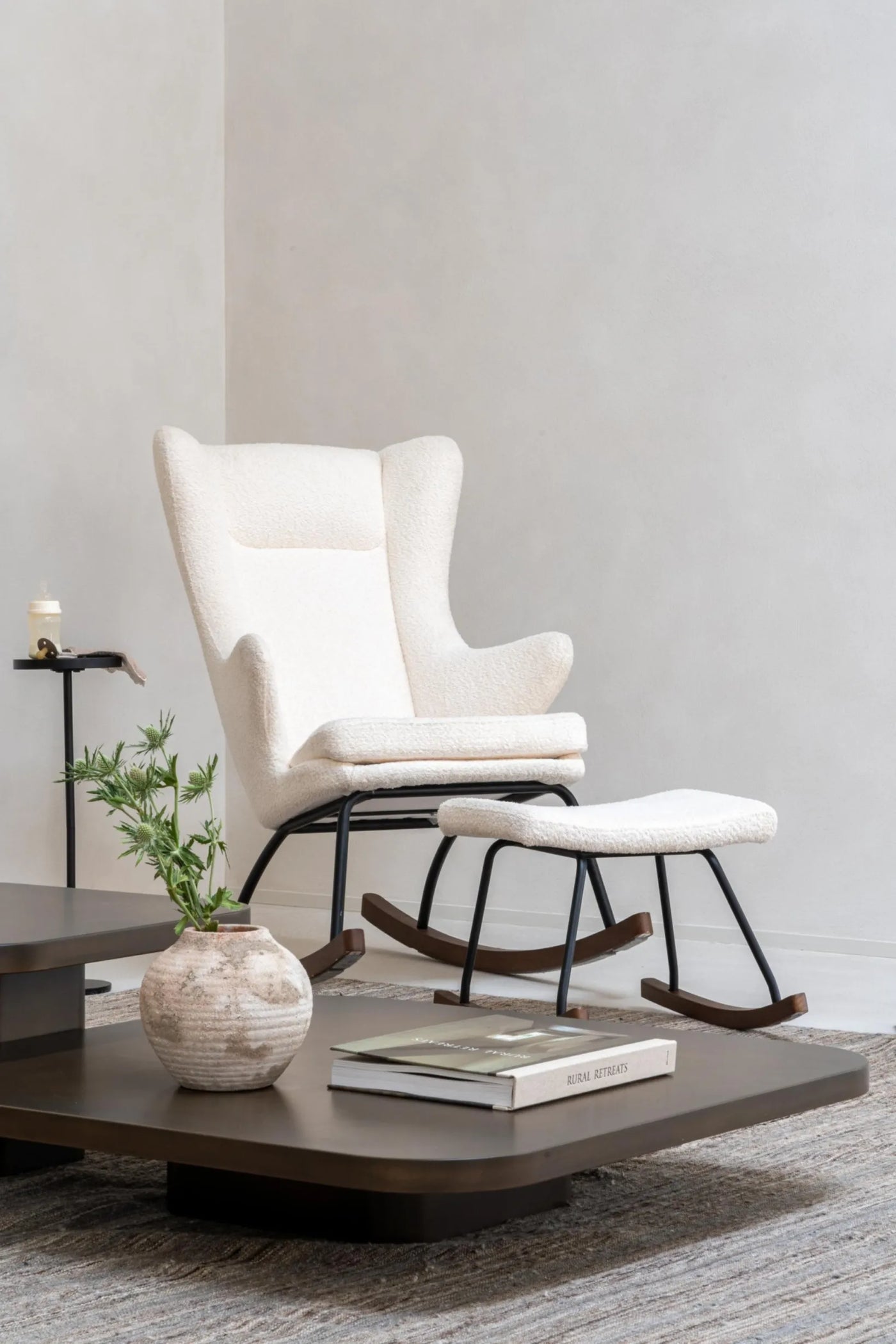 Quax Schommelstoel Adult De Luxe Teddy Sheep Ecru | Ultiem Comfort & Elegante Stijl