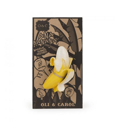 Oli & Carol - Bijtspeeltje & Badspeeltje Ana Banana | Natuurlijk Rubber